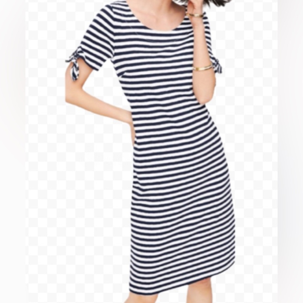 Striped Blue and White Dress